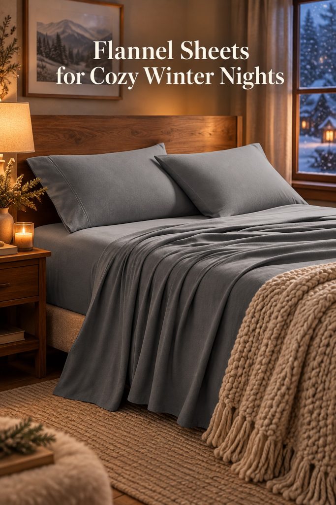 Bare Home flannel sheet set for cozy winter nights