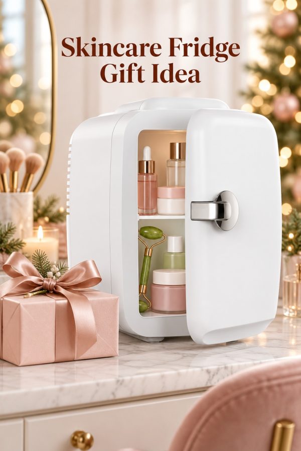 CROWNFUL mini skincare fridge gift idea