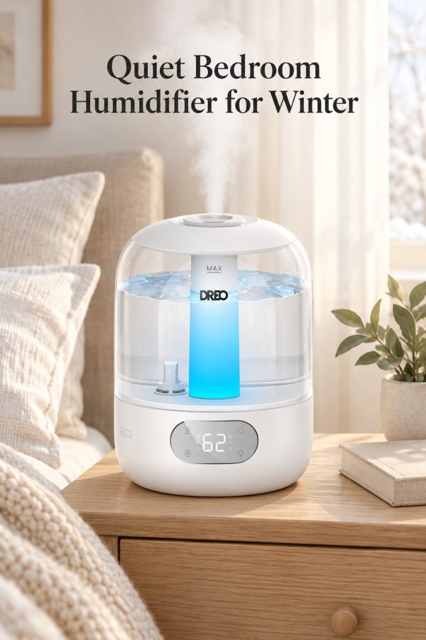 DREO quiet bedroom humidifier for winter
